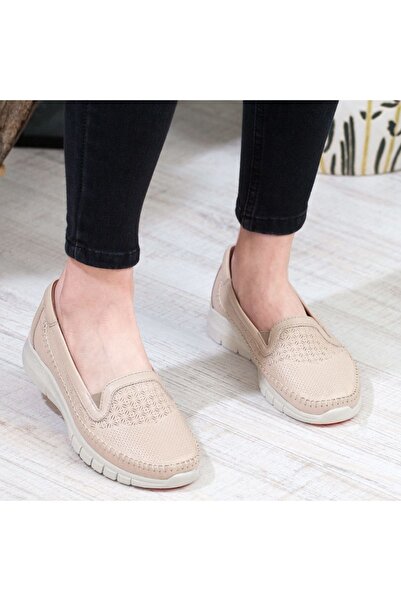 Forelli Жіночі бежеві ортопедичні туфлі з натуральної шкіри