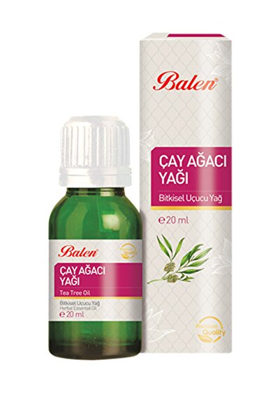 Balen Çay Ağacı Yağı Doğal Bitkisel Uçucu Yağ 20 Ml Saç Ve Cilt Bakım Yağı