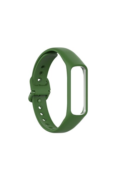 Gpack Samsung Galaxy Fit 2 R220 Kordon Mat Klasik Silikon Hs07 Koyu Yeşil