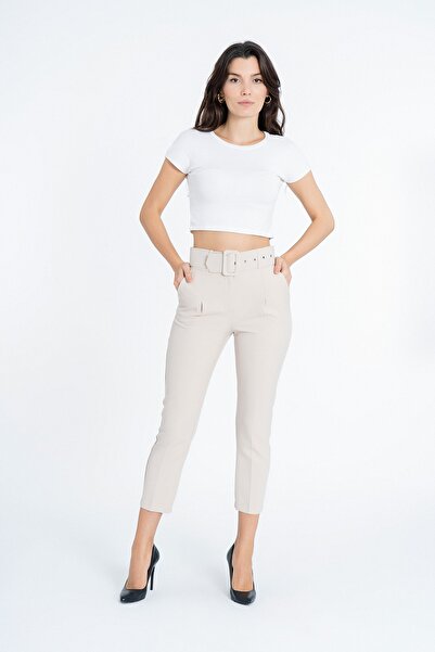MissVina Pantaloni din material textil Zr Model 3553