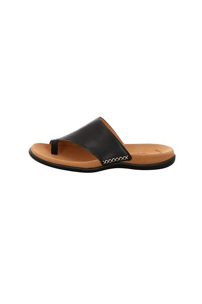 GABOR Sandalette - Schwarz - Flacher Absatz