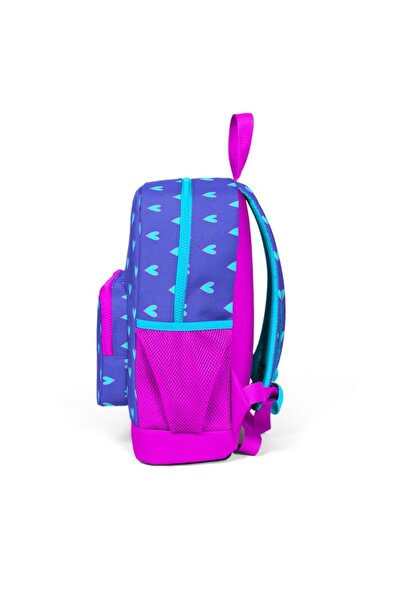 Coral High Kids Lavanta Pembe Kalp Desenli Iki Bölmeli Okul Sırt Çantası 23606