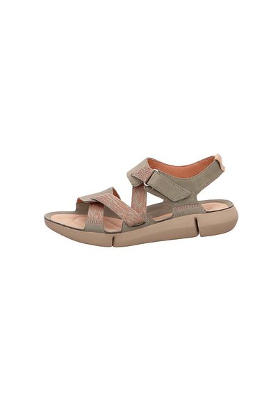CLARKS Sandalette - Grau - Flacher Absatz