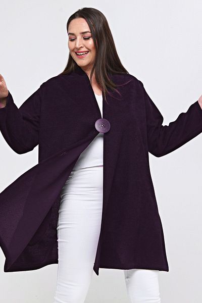 Laden Knitwear Plus Size Long Mother Seasonal Cardigan