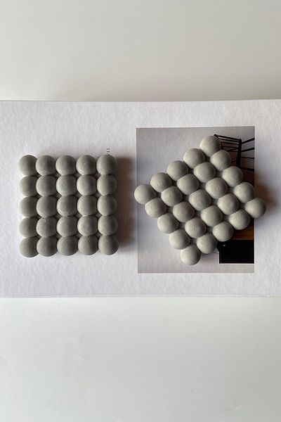 sin istanbul Set of 2 Bubble Coasters Gray