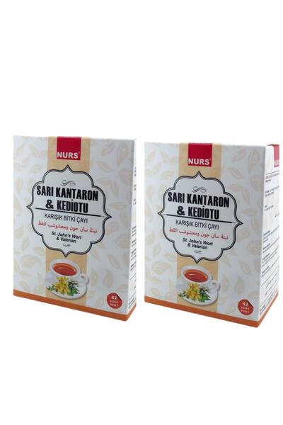 Nurs Sarı Kantaron & Kediotu Karışık Bitki Çayı 42 Li - 2 Adet