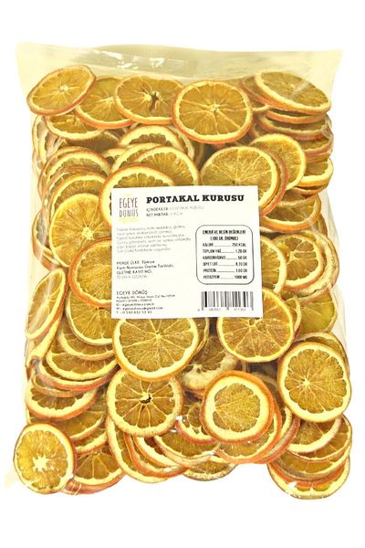 EGEYE DÖNÜŞ 1 Kg Orange Dried - Added Sugar Free and Fruit Dried Nuts