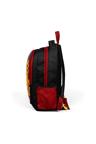 Coral High Kids Black Yellow Red Goal Patterned School Backpack 14381