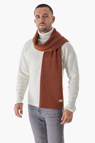 CHUBA Ανδρικό πλεκτό κασκόλ Θεσσαλονίκης Cinnamon 22w853