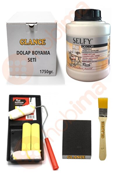 GLANCE Rich Selfy Decor Kendinden Vernikli Boya 1250cc Antik Beyaz Genel Amaç...