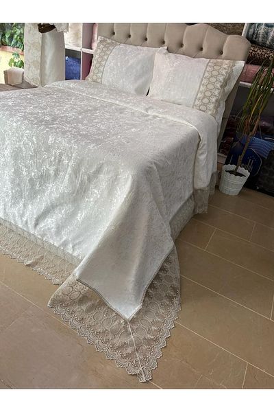 Çeyiz Bahçesi طقم مفرش سرير مزدوج 3 قطع من Zahide