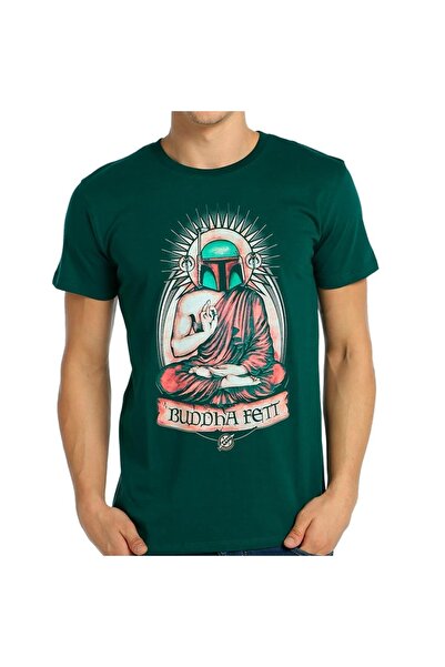 Bant Giyim - Star Wars Mandalorian Boba Fett Green Men's T-Shirt
