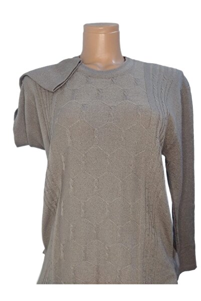 SEFER Pulover de damă cu model în relief cu potrivire normală - nurcă