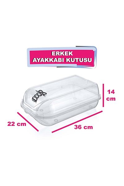 Tuffex Ανδρικά διαφανή παπούτσια που αναπνέουν - Κουτί οργάνωσης 10 τεμαχίων
