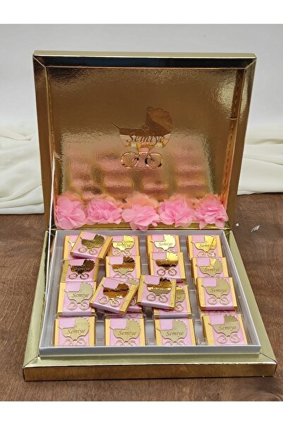 Masalsı Concept 32 Adet Bebek Çikolatası, Bebek Hediyelik, Kız Bebek Çikolatası