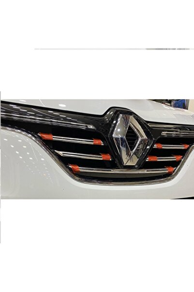 Seda Dizayn Oto Megane 4 Krom Ön Panjur  2016 - 2019  Paslanmaz Çelik 5 Parça