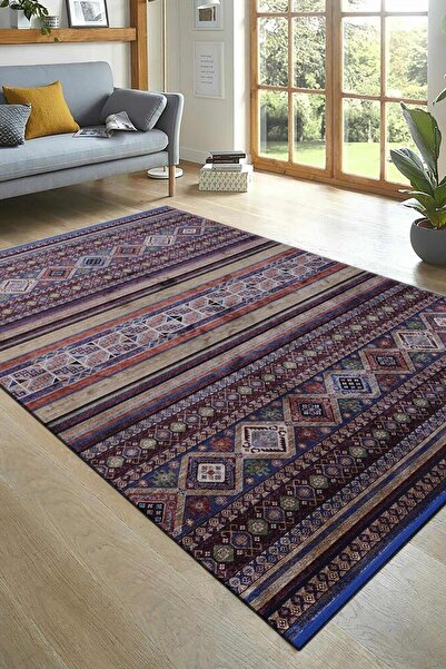 Naar Halı Gloria 5171a Lacivert Modern Dokuma Taban Yolluk Halı