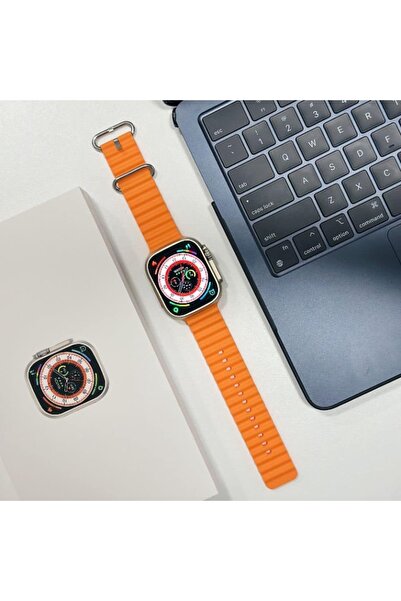 Universal Gs8 Watch Ultra Akıllı Saat Çift Kordon Hediyeli (space Aluminum Ca...