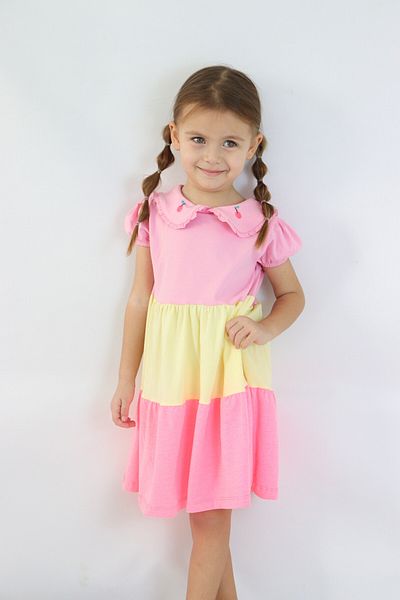Harika KIDS Children's Colorful Piece Combed Cotton Dress
