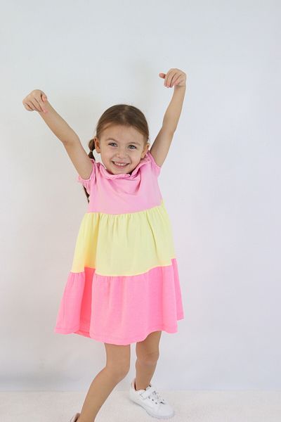 Harika KIDS Children's Colorful Piece Combed Cotton Dress