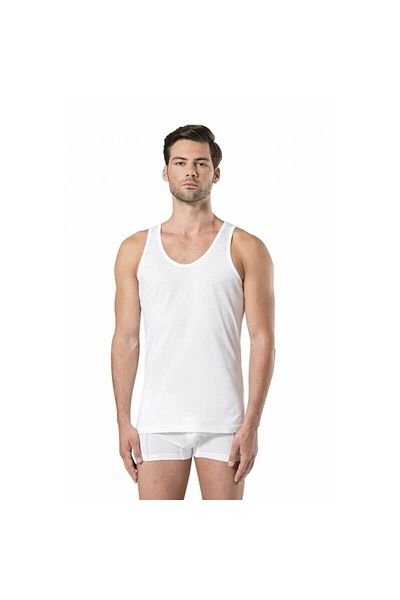ÇamaşırcımShop Cihan Yıldız White Economical Combed Cotton Men's Undershirt