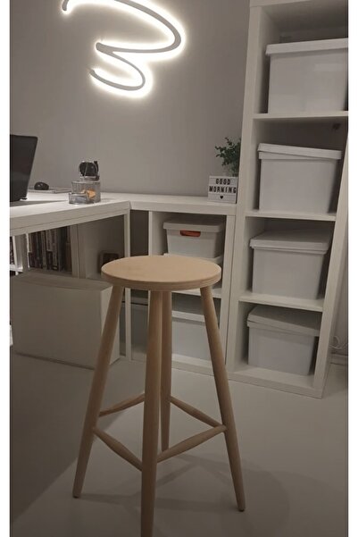 Onehome Ahşap Tabure Ham 28*70 Cm