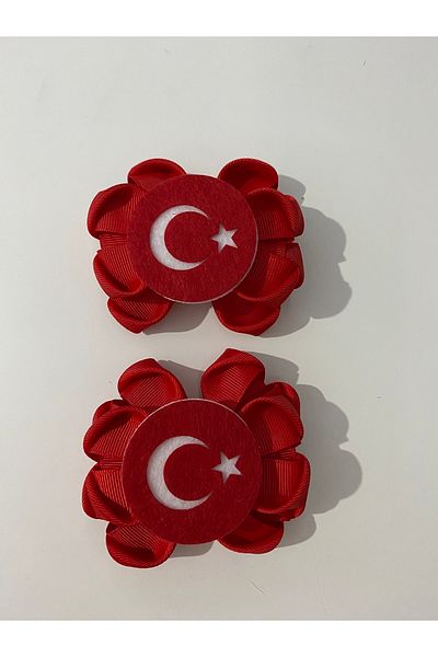 Stil Tasarım Toka Red 2-Piece April 23 Buckle with Flag