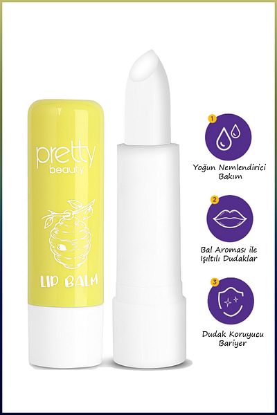 Pretty Beauty Lip Balm Honey Lip Protective Lip Care Cream