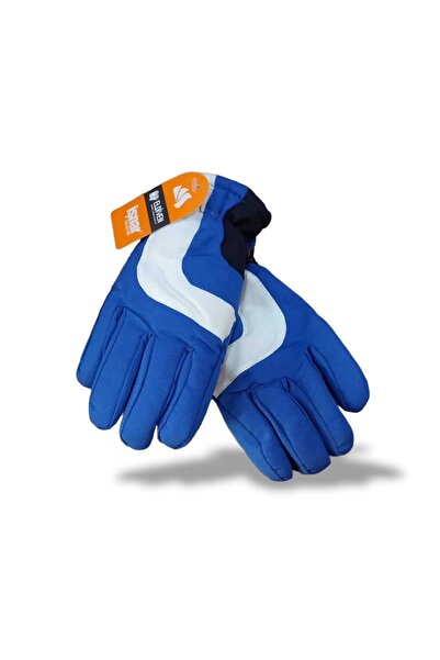 salarticaret Işnar Çocuk Kayak Eldiveni Su Geçirmez Mavi