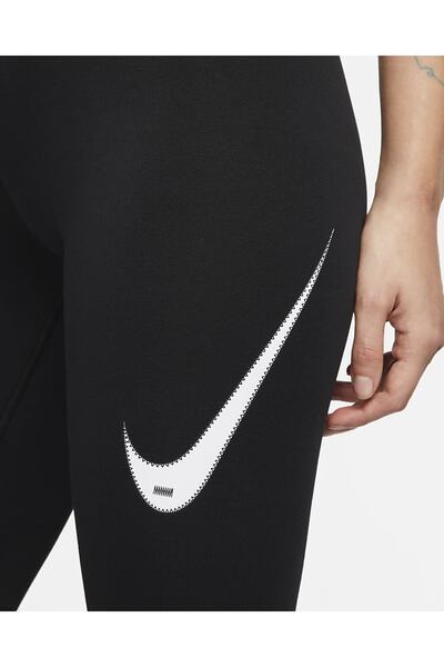 Nike Sportswear Swoosh Yüksek Belli Kadın Taytı Dm6207-010