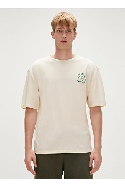 Bad Bear Baskılı Beyaz Erkek T-shirt 23.01.07.003_re-black T-shırt