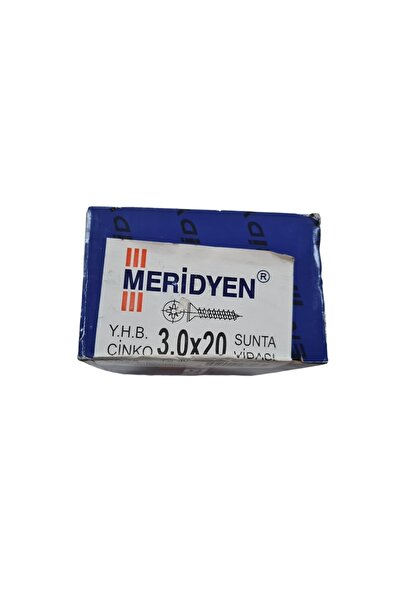 Meridyen Sunta Vidası 3.0 X 20 Mm (kutu Içinde 1000 Adet Bulunmaktadır.)