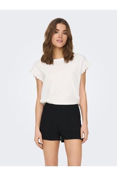 ONLY Nova Life Shorts Solid Ptm Women Black Shorts15222182-02