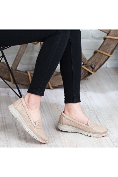 Forelli Жіночі бежеві ортопедичні туфлі з натуральної шкіри
