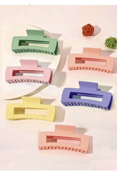 MAKSESUAR مجموعة إبزيم مزلاج كبيرة الحجم للسيدات مكونة من 6 قطع