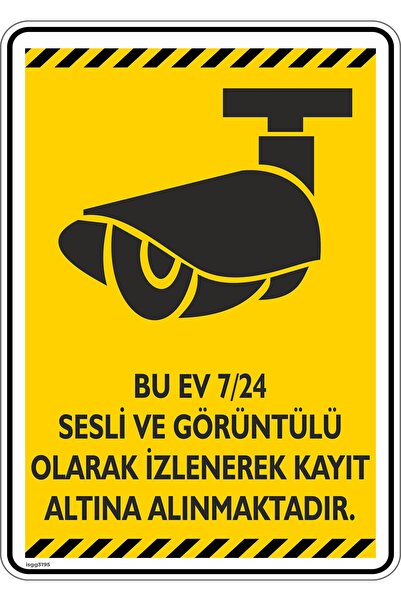 25x35cm/Label/This House is Recorded 24/7 with Sound and Sound/v5-2