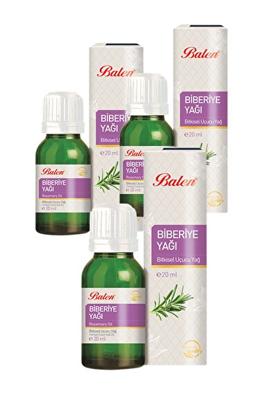 Balen 3 Kutu Biberiye Yağı 20 ml Içilebilir Doğal Bitkisel Uçucu Yağ Biberiye...