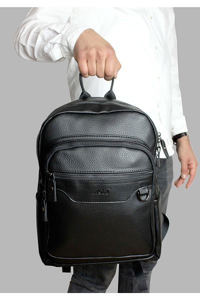 Çanta Sepetim Rucsac unisex pentru laptop din piele artificială