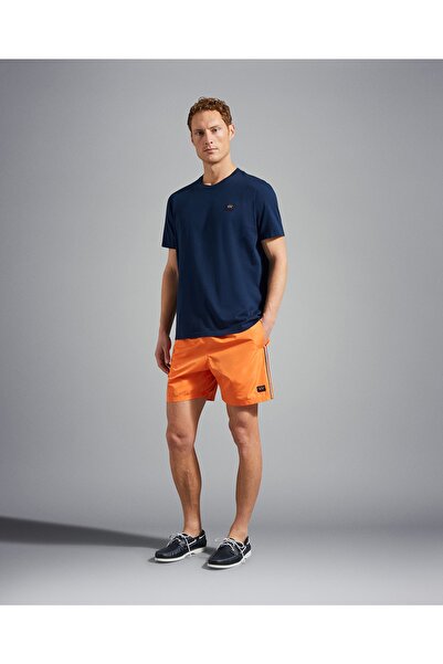 PAUL&SHARK Ανδρικό πλεκτό μπλουζάκι C.w. Βαμβάκι