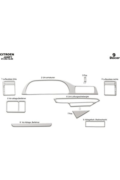 meriç cockpit design ميريتش ®   سيتروين جامبي توربيو أمامي مطلي بالألمنيوم 9 ...