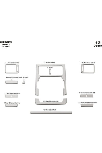 meriç cockpit design ميريتش ®   سيتروين جامبي توربيو أمامي مطلي بالألمنيوم 12...