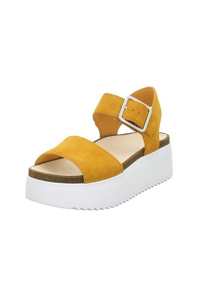 CLARKS Sandalette - Gelb - Flacher Absatz