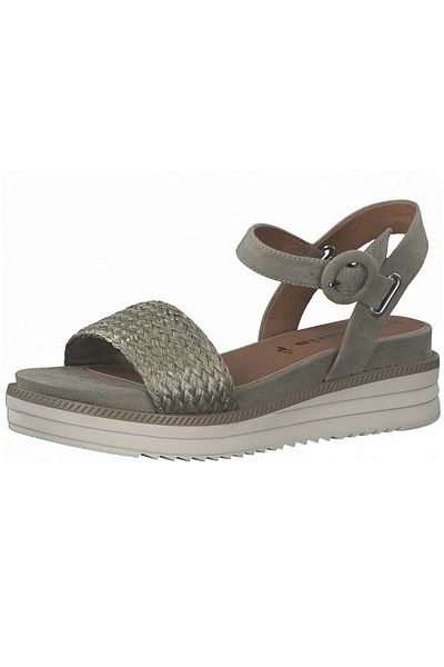 Tamaris Sandalette - Grau - Flacher Absatz