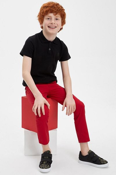 DeFacto Boy's Short Sleeve Polo T-Shirt