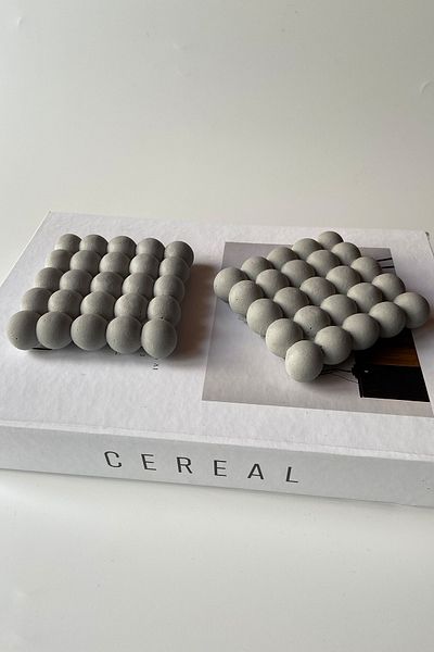 sin istanbul Set of 2 Bubble Coasters Gray