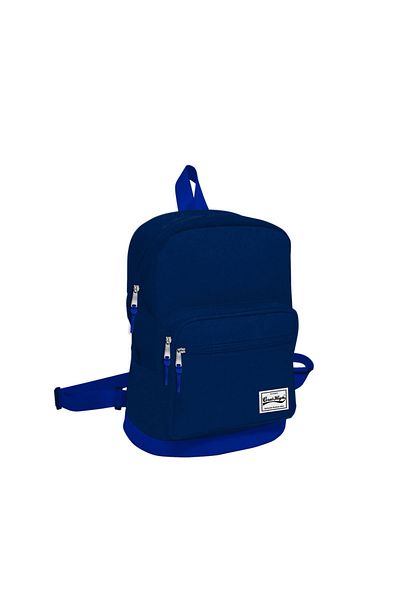 Coral High Three Compartment Navy Blue Saks Mini Backpack14152