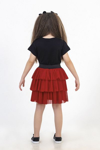 DMB BOYS & GIRLS 4-9 Years Girl's Short Sleeve Tutu Skirt Suit