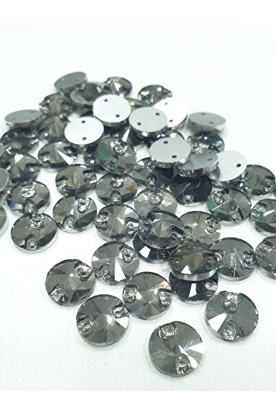 CRYSTALSHOP Kristalni kamen za podupiranje - 10 mm okrugli sivi (50 kom)