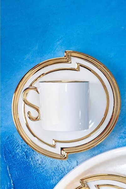 ACAR كوب قهوة تركي من سورين وايت جولد لـ 6 أشخاص