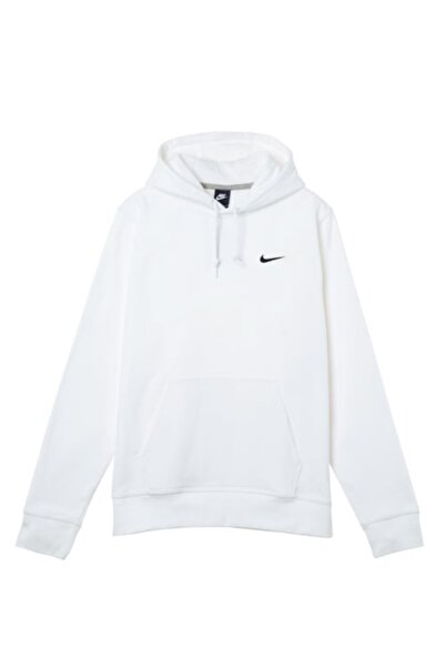 Nike Mens Club Pull Over Hoodie White 611457-100